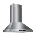 1200 CFM Wall Mount 30 Inch Range Hood – Stainless Steel Kitchen Vent Hood with Gesture Control, 8-Speed Fan, Delay Shut-Off Timer, Ducted/Ductless Convertible, Charcoal Filter Included