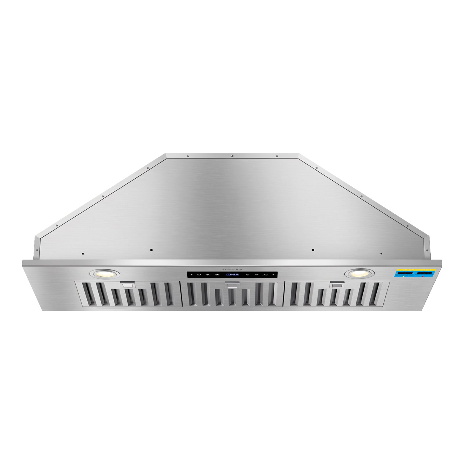 VENFAN 36 Inch Range Hood Insert with 1200 CFM Powerful Suction, 8-Speed DC Motor Built-in Kitchen Vent Hood, Gesture & Touch Control, Under Cabinet Stainless Steel Stove Hood for Heavy Duty Cooking